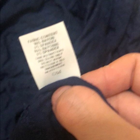 Frenzy Draped Front Blouse navy - Picture 7 of 7